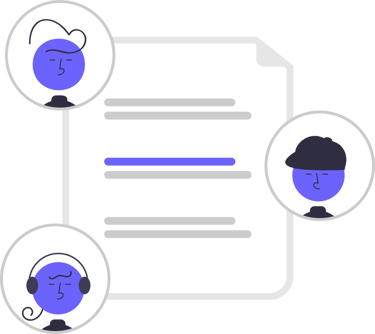 User clicks