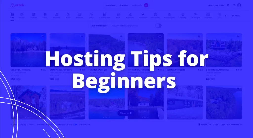 Hosting Tips for Beginners graphic.